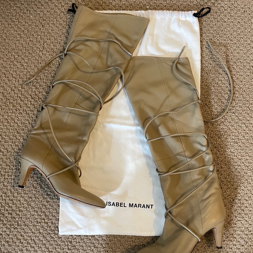 Isabel Marant knee high boots with laces - Picture 5 of 7